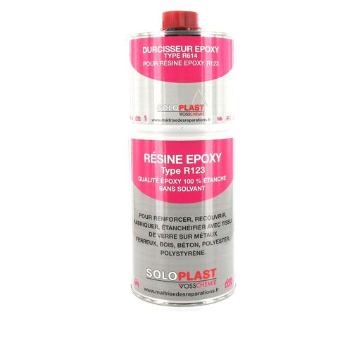 Résine epoxy type R123 Soloplast 1 KG