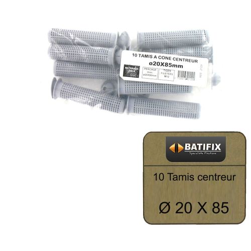 Pack de 10 Tamis à cone centreur BATIFIX diamètre 20 x 85mm