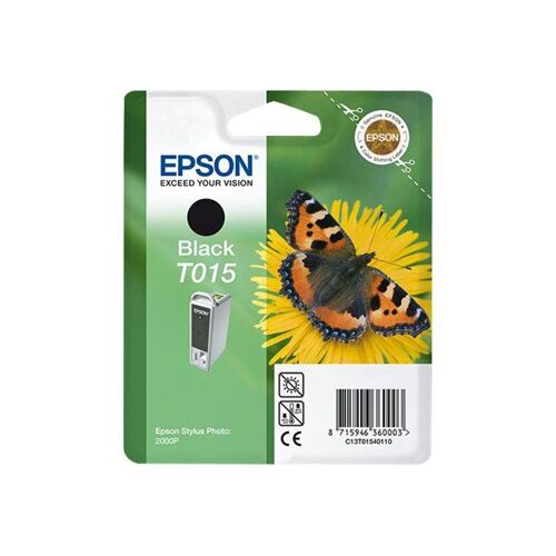 Epson T015 - 15 ml - noir - original - blister - cartouche d'encre - pour Stylus Photo 2000P