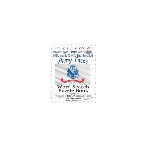 Circle It, Army Facts, Word Search, Puzzle Book