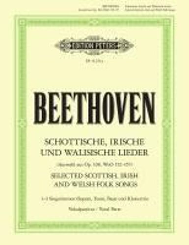 Scottish, Irish And Welsh Songs For 1-3 Voices, Piano, Violin And Cello