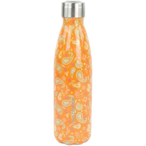 Yoko Design Bouteille Isotherme De 500 Ml Au Motif Cachemire Orange