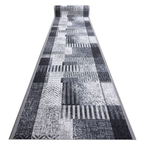80x570 Cm Tapis De Couloir Antidérapant Essenza Gris 80 Cm