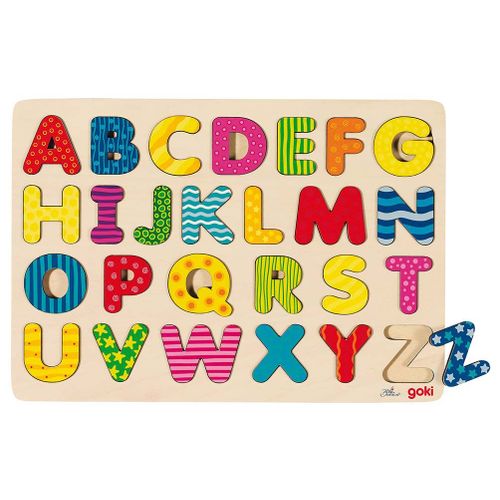 Puzzle En Bois, J Apprends Les Lettres