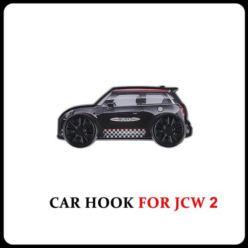 Pour Jcw 2 - Crochets De Voiture En Alliage Pour Mini Cooper F55 F56 R56 R60, Autocollants De Couverture, Câble De Fixation, Rangement Intérieur, Accessoires Automobiles, Décoration