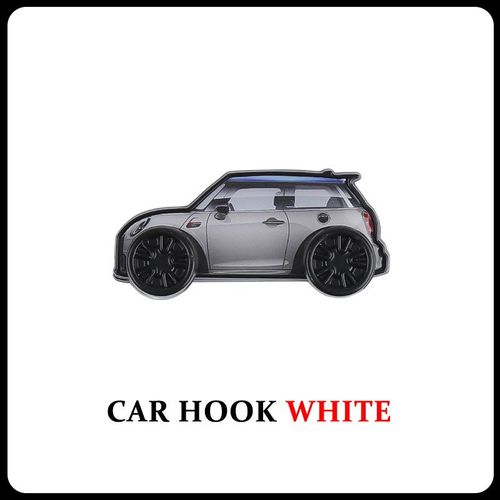 Blanc - Crochets De Voiture En Alliage Pour Mini Cooper F55 F56 R56 R60, Autocollants De Couverture, Câble De Fixation, Rangement Intérieur, Accessoires Automobiles, Décoration