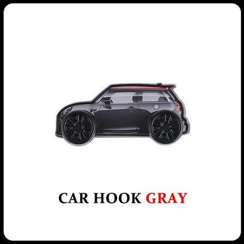 Gris - Crochets De Voiture En Alliage Pour Mini Cooper F55 F56 R56 R60, Autocollants De Couverture, Câble De Fixation, Rangement Intérieur, Accessoires Automobiles, Décoration