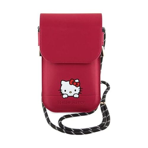 Funda Bolso Cartera Hello Kitty Para Teléfono Daydreaming Cord Color Rojo Hkowbskcdkp