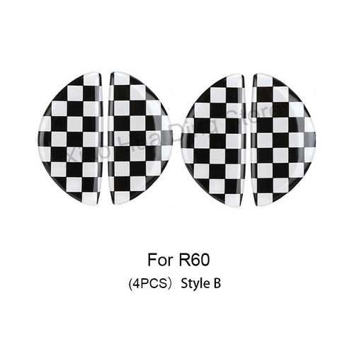 R60 (B) - Autocollant Pour Poignée De Porte Intérieure De Voiture, Accessoires De Décoration, Pour Mini Cooper One Countrytyman Clubman R55 R56 R61 R60