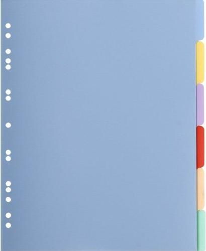 Exacompta Jeu De 6 Intercalaires Polypro 3.5/10e Format Maxi A4+B -4806-