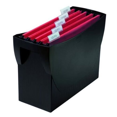 Han Boîte À Dossiers Suspendus Swing Env. 20 Dossiers, 390 X 260 X 150 Mm Noir