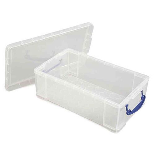 Really Use Box Boîte  Plastique 12 L Transparent Incolore, Recyclé, Couvercle Amovible