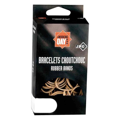 Jpc Creations Lot De 6 Etuis 100g Bracelets Caoutchouc Elastique 100 X 1,8 Mm