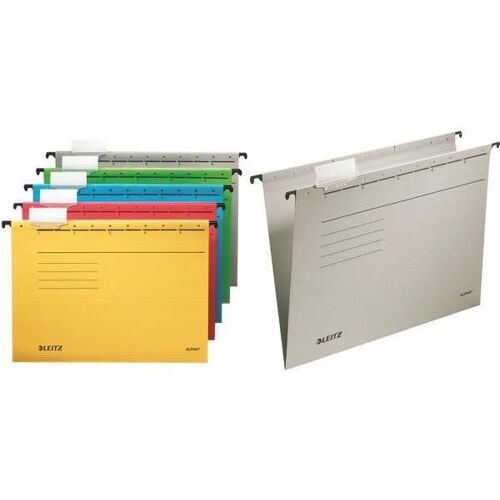 Leitz 5 X Alpha Hängemappe, A4, Seitlich Offen, Rot