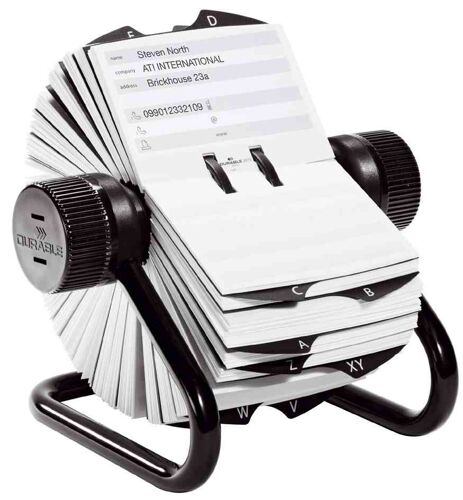 Durable Fichier D'adresses Telindex, Noir
