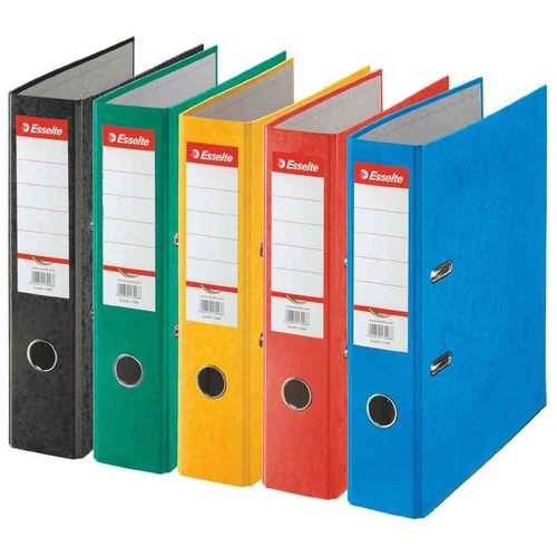 Esselte Lot De 20 Classeur À Levier Couleur Rainbow Dos De 8 Cm Assortis