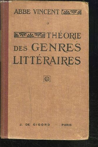 Theorie Des Genres Litteraires.