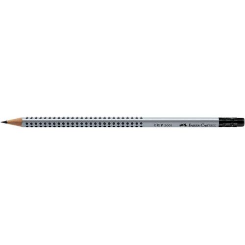 Faber-Castell Crayon "Grip 2001" Avec Gomme, Dureté: Hb