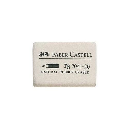 Faber-Castell Gomme En Caoutchouc 7041-20, Blanc
