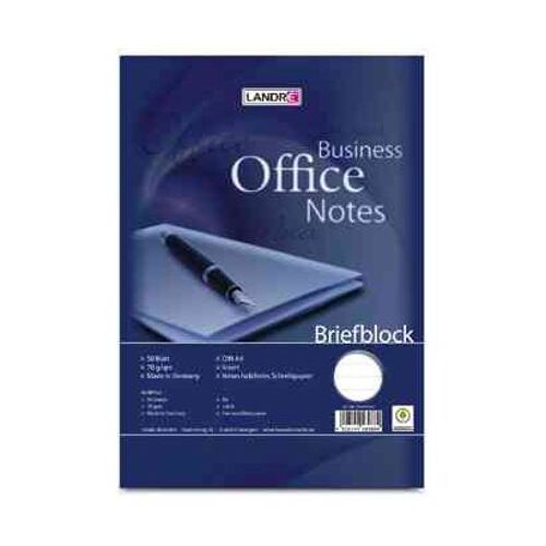 Landré Bloc De Correspondance "Work" Format A5, 50 Feuilles, Ligné