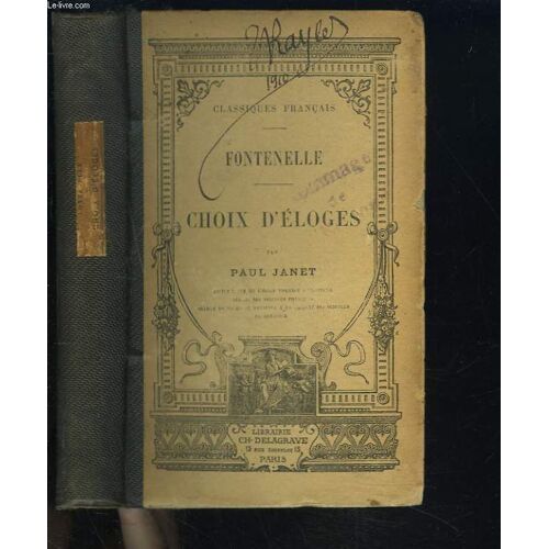 Choix D'eloges Par Paul Janet.