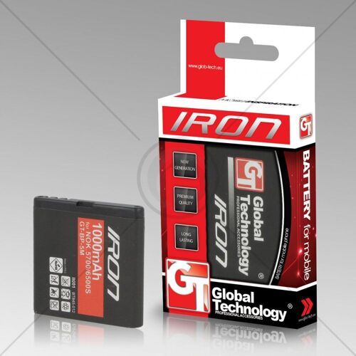 Global Technology Iron - Batterie Pour Téléphone Portable Li-Ion 1000 Mah - Pour Nokia 5610 Xpressmusic, 5700 Xpressmusic, 6220 Classic, 6500 Slide, 7390, 8600 Luna