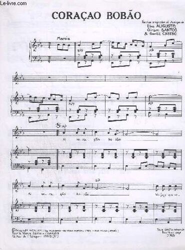 Coracao Bobao + Eu Te Amo - Piano + Chant.