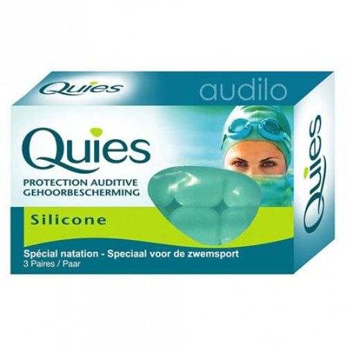 Bouchons Silicone Natation Quies - 3 Paires 