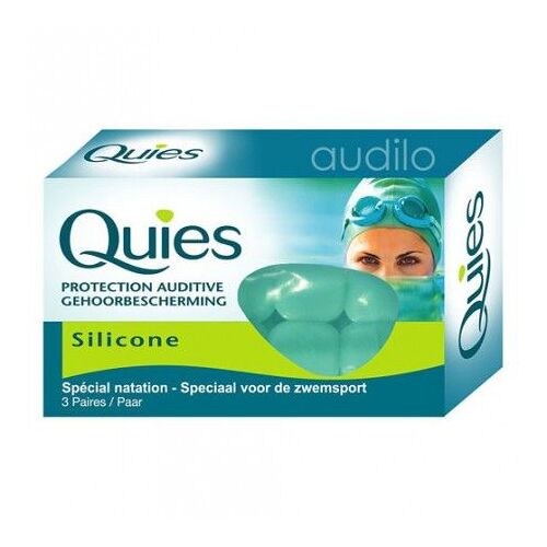 Bouchons Silicone Natation Quies - 3 Paires 