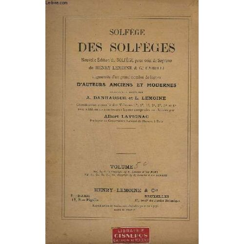 Solfege Des Solfeges - Volume 5 C.
