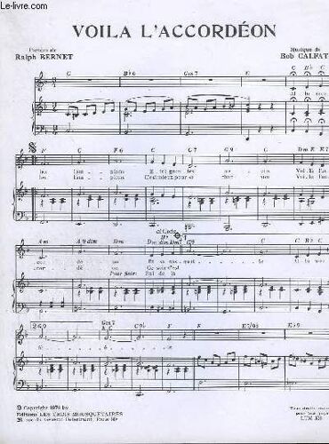 Voila L'accordeon - Piano + Chant.