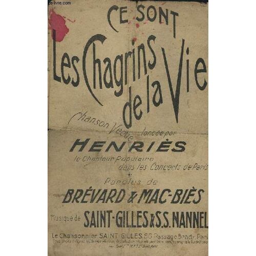 Ce Sont Les Chagrins De La Vie - Chant.