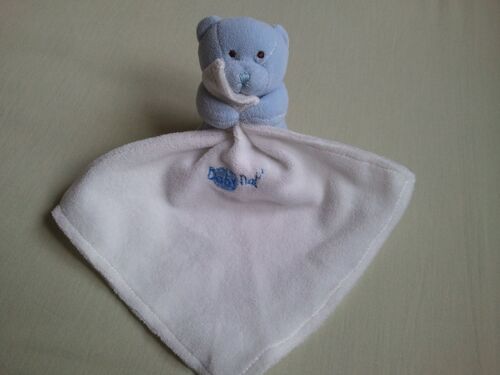 Doudou Ours Bleu Mouchoir Baby Nat'
