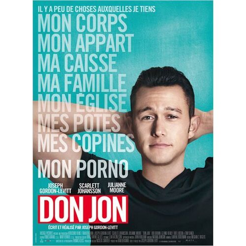 Don Jon - Véritable Affiche De Cinéma Pliée - Format 120x160 Cm -De & Avec Joseph Gordon-Levitt Avec Scarlett Johansson, Julianne Moore, Tony Danza, Glenne Headly, Brie Larson, Rob Brown - 2013