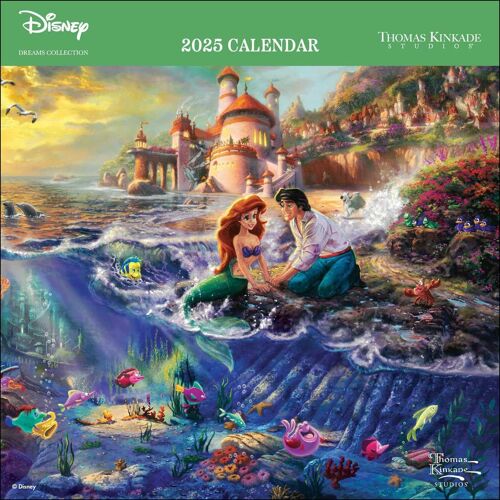 Disney Dreams Collection By Thomas Kinkade Studios: 2025 Mini Wall Calendar
