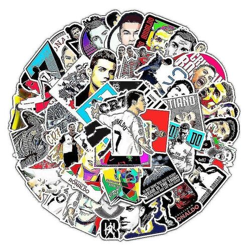 52 Cristiano Ronaldo Dos Santos Aveiro Stickers Pvc Waterproof Decoration Suitable For Laptop Guitar Skateboarder