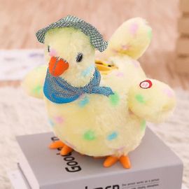 Une poule drôle jouet de poule pondant des ?ufs peluche musique électrique danse cadeau pour enfants