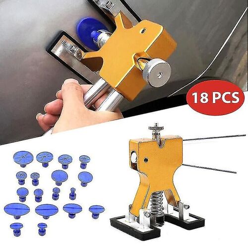 Car Dent Removal Paintless Dent Puller Lifter Repair Kit Hail Removal 18 Tab Set