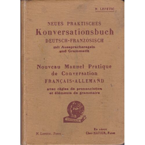 Nouveau Manuel Pratique De Conversation  Francais- Allemend.