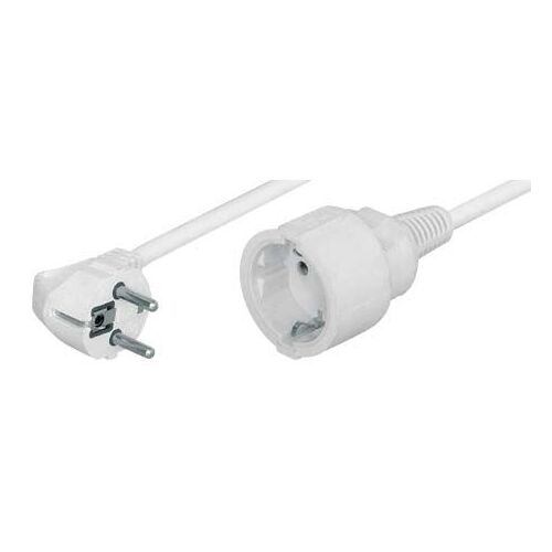 12381183 341.202S Rallonge de câble d'alimentation, Blanc, 5,0m