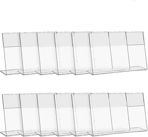 12 Pcs Acrylique Porte-Enseigne, 15.2 X 10.2 Cm L - Présentoir, Porte-Menu, Transparent Porte-Cartes, Cadre Photo, Cadre Photo - 6 « X 4 » - YX