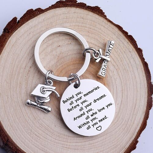 Graduation Keychain Inspirational Keyring Gifts For Seniors College Grad Gift