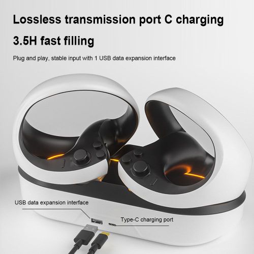 Base de chargement de lunettes VR avec lumière RGB, station de charge magnétique, prévention des chutes, Antifriction, accessoires pour lunettes PS5 VR2 VR