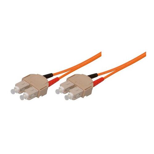12421581 12421581 Fibre optique, 50/125 µm, 2 double connecteurs SC à 2 double connecteurs SC, Orange, 3,0m