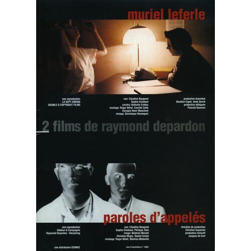 Muriel Leferle / Paroles D'appelés, Dossier De Presse, Deux Films De Raymond Depardon
