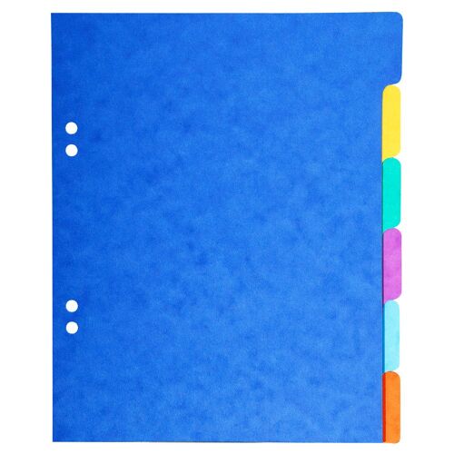 Exacompta Intercalaires Carte 180g Forever 6 Positions Format Écolier 17x22cm