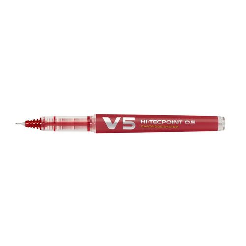 Pilot V5 Rechargeable Roller Encre Liquide Rouge Begreen Pointe Fine