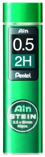 Pentel C275-2h Etui De 40 Mines 0,5 Mm 2h