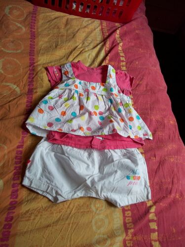 Ensemble, Short, Jupe Fille De 12 Mois
