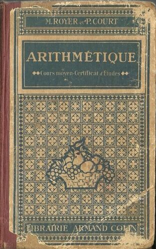 Arithmetique, Cours Superieur